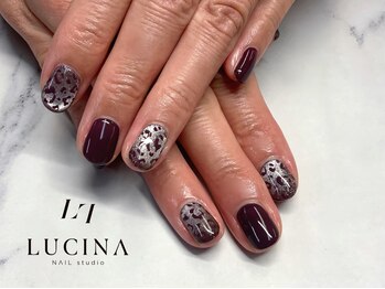 ネイルスタジオ ルキナ(LUCINA)/H-824大人カジュアルレオパード