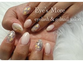 定額ホワイトべっ甲ネイル