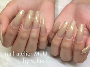 ネイル アトリエ ミジュ(nail atelier MijU)/ロングコフィンネイル