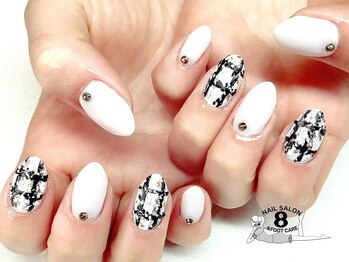 ネイルエイト 新百合ヶ丘(nail8)/凹凸ツイードネイル