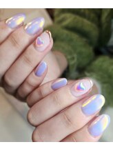 エヌドット 中目黒(N.)/ハート×オーロラピンクネイル