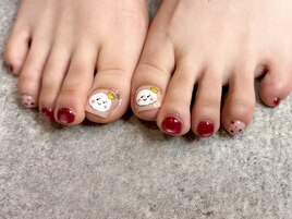 フット 手書きアート