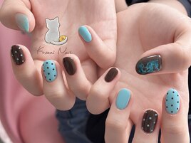 チョコミントネイル
