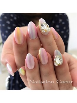 ネイルサロン クール(Nailsalon Coeur)/パステル メタリック