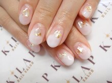 ネイルサロン キラップ(Nail Salon KiLAP)/塗りかけ×シェルネイル￥7500