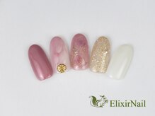 エリクサーネイル 神田(Elixir Nail)/シンプル/クーポン使用