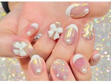 ミイネイル(Me nail)/#フレンチ ＃リボンネイル