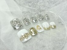 プティ アイビューティ 京橋店(peTiT eyebeauty)/フットネイル　シルバー