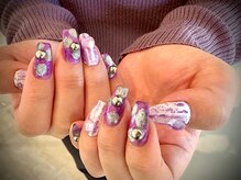 ヌル ネイル 堀江(NURU NAIL HORIE)/パープルマグネットニュアンス☆