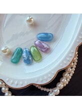 セプトネイル 函館店(SEPT NAIL)/3月大人かわいいサンプル6930円