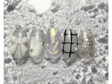 ミュウネイル(miu_nail)/ニュアンス×リボン