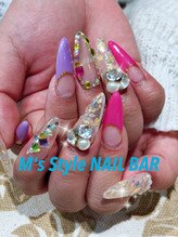 エムズスタイル ネイルバー(M's Style NAIL BAR)/スカルプ★ロング★付け放題