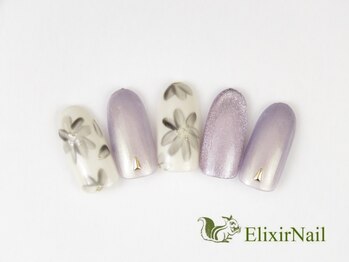 エリクサーネイル 神田(Elixir Nail)/シンプル/クーポン使用