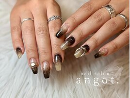 リング逆グラデーションネイル