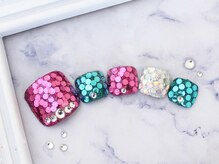 ネイルサロンフォーユー(for u)/きらきらホロ埋め尽くし￥6500
