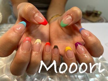 ネイルサロンモーリー(Mooori)/カラフルフレンチ