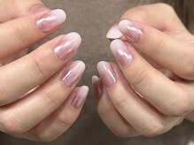 レアネイル(Lea nail)/ミラー×グラデーション