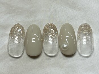 パールパーツシンプルデザイン♪