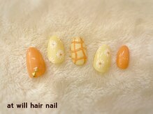 アット ウィル ヘアー ネイル(at will hair nail)/定額デザインRich(頼)