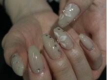 ネイルアヴァンス 京橋店(Nail AVANCE.)/シンプル×お花ネイル