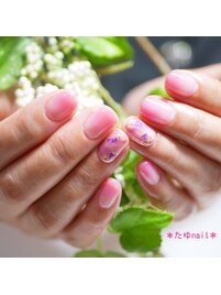 ドライフラワーネイル♪