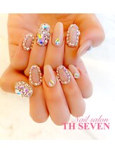 ネイルサロン ティーエイチセブン(Nail Salon TH SEVEN)/【ブライダル】ビジューネイル　