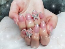 ネイルコテージ 新宿南口店(Nail cottage)/ガラス×オーロラパウダー