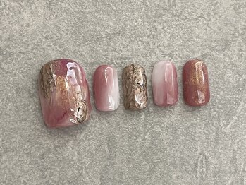 カラネイル 南森町店(calla nail)/インク×漆喰　ニュアンスアート