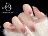 【人気No.1】チーク×マグネットフレンチネイル