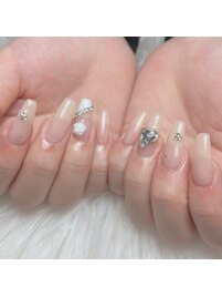 上品ネイルワンカラー