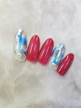 ネイルサロン ネイルクク(Nail KUKU)/カラフルホイル