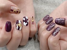 プライズアイリス アイラッシュ 池袋東口店(prize Iris eyelash)/個性派紫ネイル【池袋】