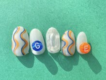 ネイルマフィア 渋谷(NAIL MAFIA)/うねうねボーダー