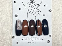 ネイルクイーン(Nail Queen)/ブラウンネイル♪￥8800