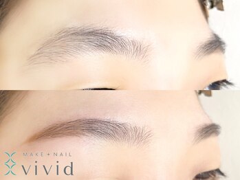 メイクプラスネイル ヴィヴィッド(MAKE+NAIL vivid)/眉毛デザイン+WAX脱毛