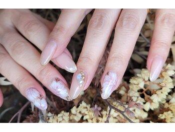 ネイルアンドリラクゼーション マーブル(MARBLE)/フラワー(つけ放題¥7700)