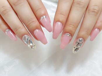 プティ アイビューティ 京橋店(peTiT eyebeauty)/ピンク ワンホンネイル 韓国