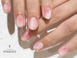 桃ネイル/ニュアンス