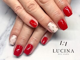 H-704シンプルキラキラネイル