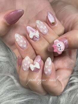 ピンクシュガーネイル(pink sugar nail)/ピンク勢揃い♪