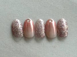 ラメ×ミラーネイル/三軒茶屋