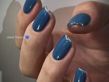 ルカ 原宿(lux)/クリアフレンチ × ターコイズ