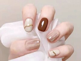秋冬ネイル　エレガントデザイン