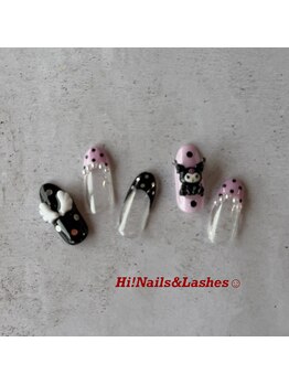 ハイネイルアンドラッシーズ(Hi! Nails&Lashes)/定額ワンホン/海外風