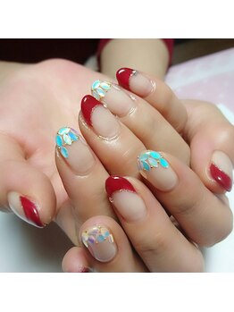 心の郷/リーフホログラムフレンチ