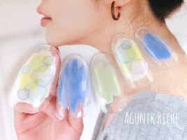 【水彩ネイル】
