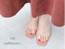 リリーネイル アンド モア(Lily nail&more...)の雰囲気（大人気フットネイルもワンカラー6500円とお手頃価格です☆）