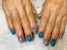 ネイルドール(Nail Doll)/クリアブルー×ユニコーン