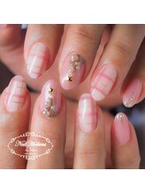 ジュジュ(Juju)/チェッククリスマスネイル