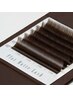 【brown　color】　フラットラッシュ　80本～120本